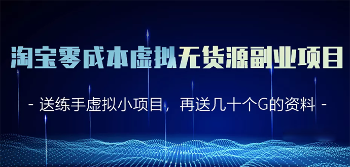 淘宝零成本虚拟无货源副业项目2.0 一个店铺可以产出5000左右的纯利润-杨大侠副业网