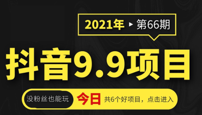 抖音9.9课程项目，没粉丝也能卖课，一天300+粉易变现-杨大侠副业网