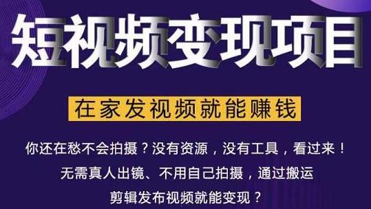 在家也能操作的短视频赚钱项目，无需真人，不用拍摄，纯搬运月入2到5万-杨大侠副业网