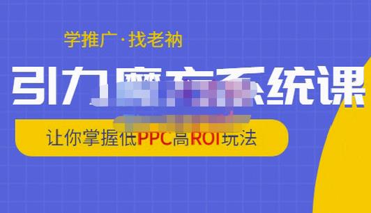 老衲·引力魔方系统课，让你掌握低PPC高ROI玩法，价值299元-杨大侠副业网