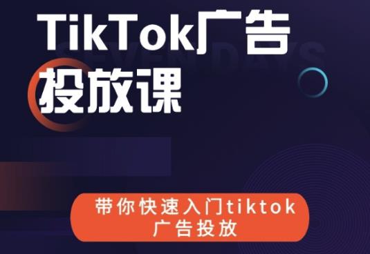 跨境B哥tiktok广告投放课，带你快速入门tiktok广告投放价值1680元-杨大侠副业网