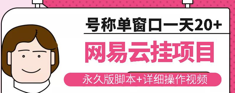 网易云挂机项目云梯挂机计划，永久版脚本+详细操作视频-杨大侠副业网