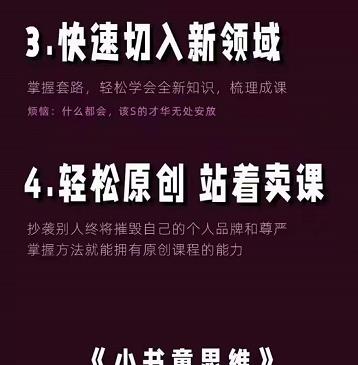 林雨《小书童思维课》：快速捕捉知识付费蓝海选题，造课抢占先机-杨大侠副业网