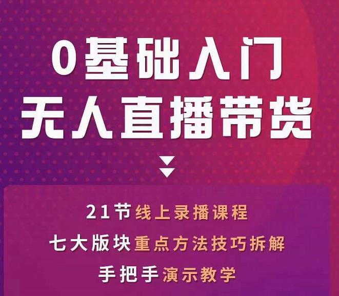 网红叫兽-抖音无人直播带货，一个人就可以搞定的直播带货实战课-杨大侠副业网