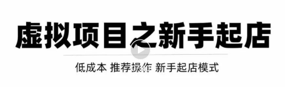 虚拟项目快速起店模式，0成本打造月入几万虚拟店铺！-杨大侠副业网