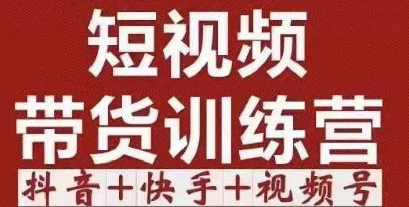 短视频带货特训营（第12期）抖音+快手+视频号：收益巨大，简单粗暴！-杨大侠副业网