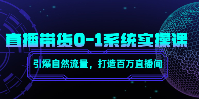 直播带货0-1系统实操课，引爆自然流量，打造百万直播间-杨大侠副业网