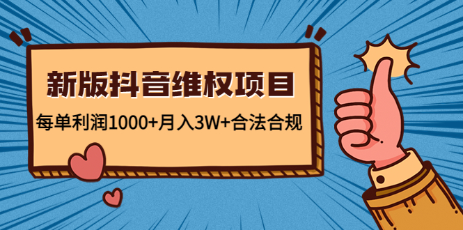 新版抖音维全项目：每单利润1000+月入3W+合法合规-杨大侠副业网