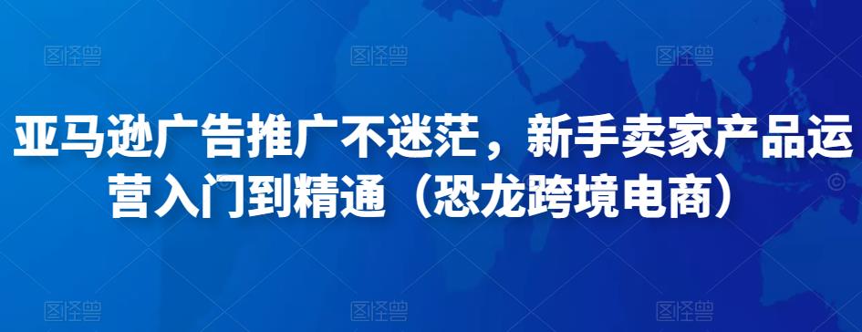 亚马逊广告推广不迷茫，新手卖家产品运营入门到精通（恐龙跨境电商）-杨大侠副业网