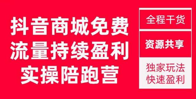 抖音商城搜索持续盈利陪跑成长营，抖音商城搜索从0-1、从1到10的全面解决方案-杨大侠副业网