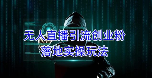 外面收费3980的无人直播引流创业粉落地实操玩法，单日引100+精准创业粉-杨大侠副业网