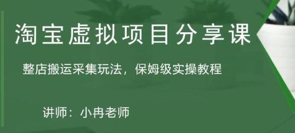 淘宝虚拟整店搬运采集玩法分享课：整店搬运采集玩法，保姆级实操教程-杨大侠副业网