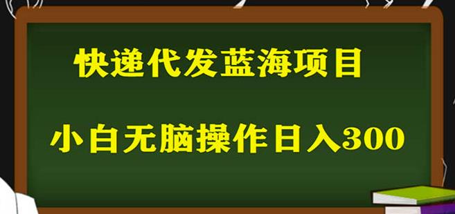 2023最新蓝海快递代发项目，小白零成本照抄也能日入300+-杨大侠副业网