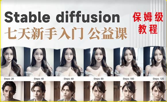 【AI训练营】全网第一个系统的stable diffusion基础课，新手入门必看-杨大侠副业网