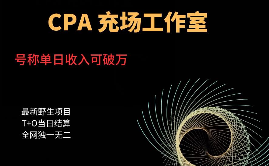 cpa充场工作室，号称单日收入10000+（揭秘）-杨大侠副业网