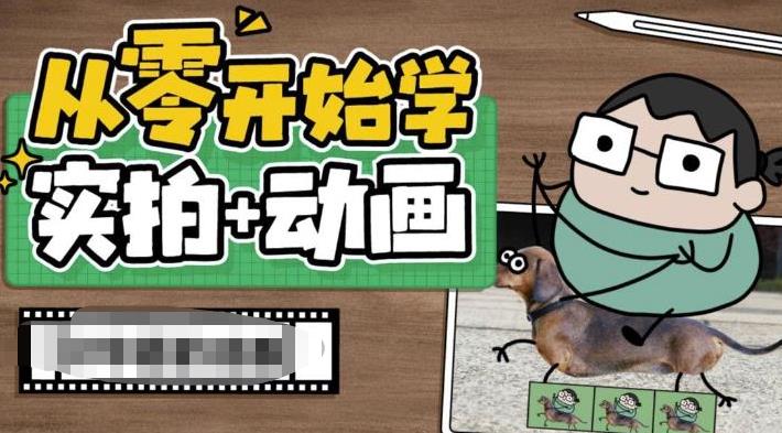 从零开始学实拍加动画，实拍加动画创意教程-杨大侠副业网