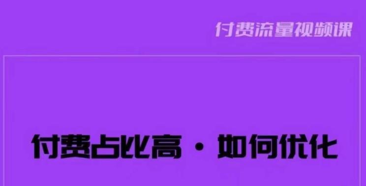 波波-付费占比高，如何优化？只讲方法，不说废话，高效解决问题！-杨大侠副业网