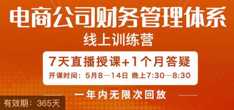 陈少珊·电商公司财务体系学习班，电商界既懂业务，又懂财务和经营管理的人不多，她是其中一人-杨大侠副业网