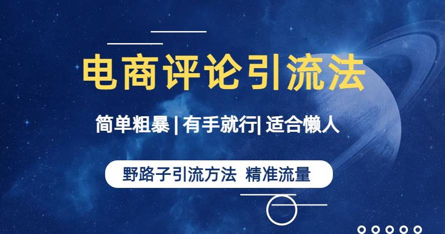 简单粗暴野路子引流-电商平台评论引流大法，适合懒人有手就行【揭秘】-杨大侠副业网