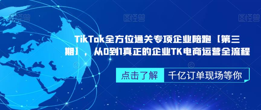 ‎TikTok全方位通关专项企业陪跑【第三期】，从0到1真正的企业TK电商运营全流程-杨大侠副业网