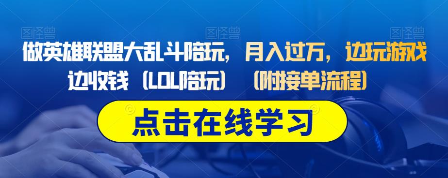 做英雄联盟大乱斗陪玩，月入过万，边玩游戏边收钱（LOL陪玩）（附接单流程）-杨大侠副业网