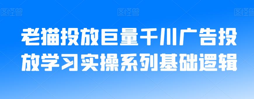 老猫投放巨量千川广告投放学习实操系列基础逻辑-杨大侠副业网