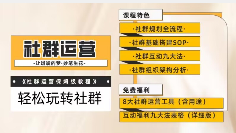 【社群运营】保姆式教程：九大互动法，八款社群运营工具助你轻松玩转社群【揭秘】-杨大侠副业网