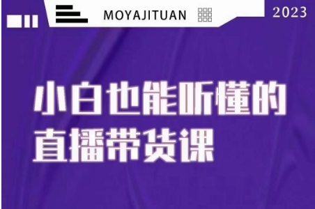 大威本威·能听懂的直播带货课，小白也能听懂，20节完整-杨大侠副业网