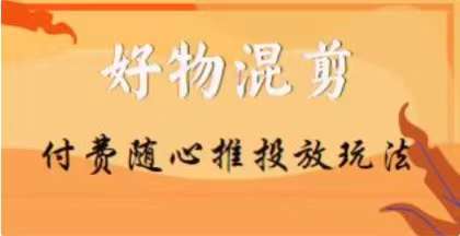 【万三】好物混剪付费随心推投放玩法，随心投放小课抖音教程-杨大侠副业网