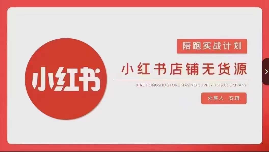 安琪-小红书店铺无货源实战，开店到售后全流程操作-杨大侠副业网