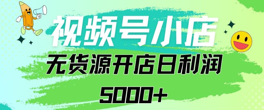 视频号无货源小店从0到1日订单量千单以上纯利润稳稳5000+【揭秘】-杨大侠副业网